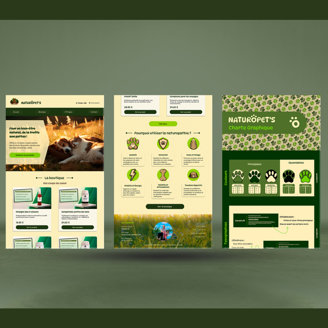 Mockup NaturoPet's
